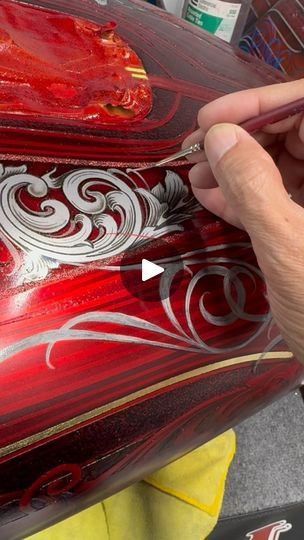 4.8K views · 3.2K reactions | Process work, adding some leafing on this custom painted gas tank. | Rodino Bautista | Tommee Profitt · In The End (Mellen Gi Remix) Gold Leaf Motorcycle Tank, Car Painting Ideas, Cool Car Paint Jobs, Tommee Profitt, Custom Helmet Paint, Hot Rod Art, Crossbone Gundam, Gas Tank Paint, Car Pinstriping