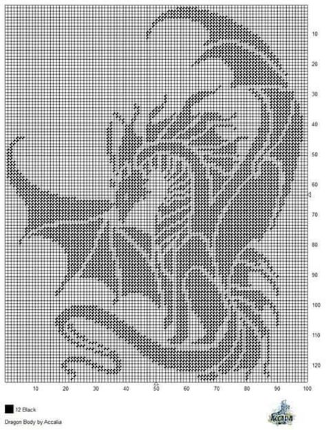 C2c Grid Pattern, Dragon Filet Crochet, Pixel Dragon, Cross Stitch Silhouette, Dragon Cross Stitch, Filet Crochet Charts, Pixel Crochet, Crochet Dragon, Tapestry Crochet Patterns