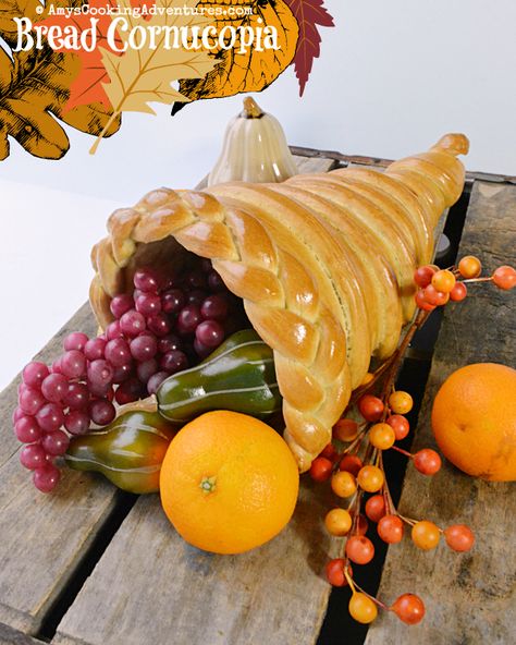 You guys!      I tried something new last year and it’s the greatest Thanksgiving centerpiece ever!     It’s a bread cornucopia!        ... Cornucopia Centerpiece Edible, Cornucopia Bread Recipe, Cornucopia Bread Centerpiece, Thanksgiving Bread Cornucopia, Bread Cornucopia How To Make, Cornacopia Made Out Of Bread, Crescent Roll Cornucopia, Thanksgiving Bread Ideas, Cornucopia Bread