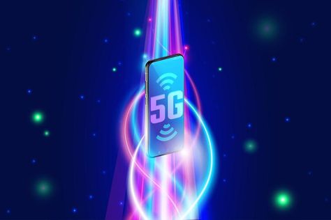 High speed 5g wireless network on smartphone concept, next generation of internet and internet of things Smartphone Concept, Technology City, Wireless Network, Internet Of Things, Social Media Design Graphics, Wireless Networking, Next Generation, Social Media Design, Event Design