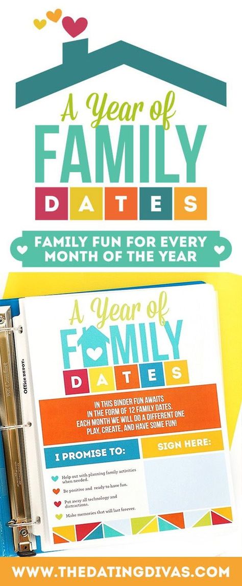 A Year of Family Dates- one family night activity for every month of the year! #familydate #fhe #familyfun Monthly Activities For Families, Family Activities By Month, Monthly Family Traditions, Themed Family Nights, Family Fun Night Ideas At Home, Family Date Night Ideas, Family Date Ideas, Monthly Family Activities, Family Fun Night Ideas