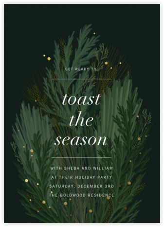 TOC Idea Winter Poster, Winter Bouquet, Paperless Post, 카드 디자인, Holiday Poster, Holiday Party Invitations, Holiday Invitations, Christmas Poster, Christmas Invitations