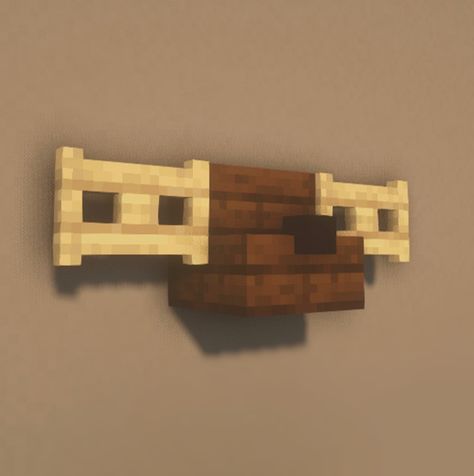 Minecraft Moose Head, Minecraft Deer Head Mount, Dining Area Minecraft, Minecraft Wall Light, Barracks Minecraft, Minecraft Deer Head, Minecraft Guillotine, Minecraft Wall Decorations, Minecraft Warehouse Ideas