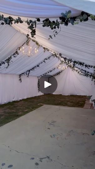 3.3K views · 961 reactions | 20x40 tent with greenery | West Adams Event Rentals | Tent draping | Balloons & Prop rental Tent With Greenery, Diy Party Tent, Tent Draping, Diy Tent, Hanging Tent, Prop Rental, Baby Shower Girl, Tent Wedding, Event Rentals