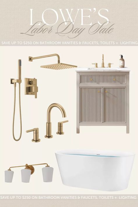 Delta Grail Champagne Bronze … curated on LTK Master Bath Faucet Ideas, Champagne Gold Bathroom Fixtures, Champagne Bronze Bathroom, Gold Bathroom Fixtures, Bathroom Vanity Faucets, Bathroom Stuff, Vanity Faucet, Gold Bathroom, Bathroom Refresh