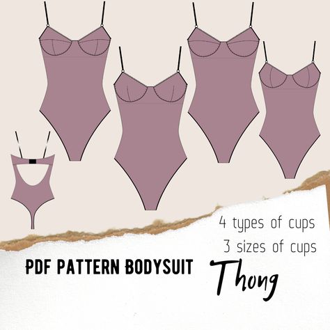 Corset Bodysuit Pattern, Diy Bodysuit Pattern, Body Suit Sewing Pattern Free, Lingerie Pattern Sewing, Body Suit Pattern, Bodysuit Sewing Pattern, Bodysuit Diy, Lingerie Sewing Pattern, Swim Design