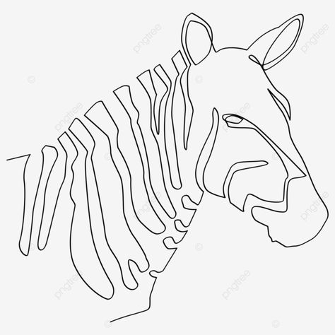 Zebra Outline Drawing, Zebra Outline, Zebra Vector, Single Drawing, Zebra Drawing, Logo Outline, Drawing Png, Line Art Vector, Line Sketch