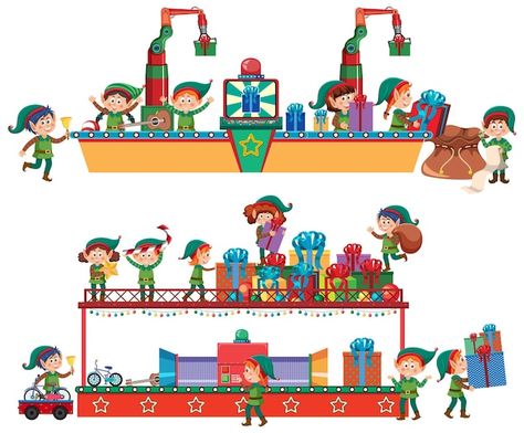 Christmas Elves Illustration, Xmas Theme, Kids Illustration, Christmas Elves, How To Make Toys, Christmas Kids, Christmas Story, Winter Kids, A Christmas Story