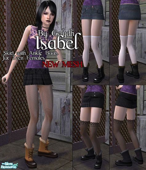 Sims 3 Shoes, Sims 3 Cc Clothes, Skirts And Boots, Sims 2 Hair, Sims 3 Cc Finds, Sims 3 Mods, Teen Dress, Sims 1, Sims 4 Clothing