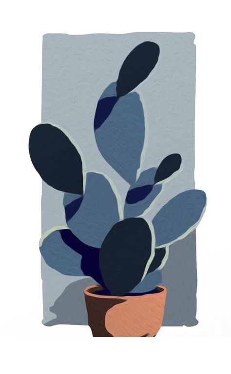 Minimalist Graphic Art, Gouache Ideas Easy, Advanced Painting Ideas, Cactus Aesthetic Drawing, Abstract Digital Art Illustrations, Diy Canvas Art Easy Wall Decor, Cactus Painting Canvas, Simple Art Inspiration, Guache Paintings Easy