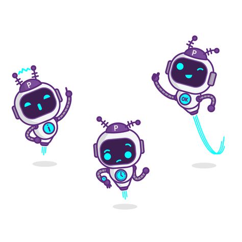 Need cute, friendly robot mascot for mobile app. | Character or mascot contest | 99designs Robot Mascot, App Character, Friendly Robot, Chatbot Design, Dog Emoji, Kids Web, Disney Mouse Ears, Emoji Design, Custom Character