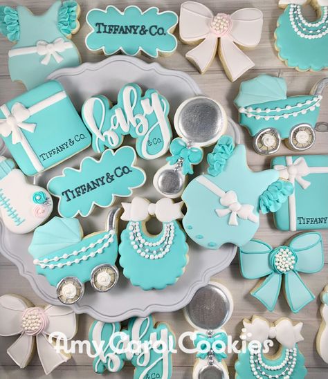 Tiffany And Co Cookies, Tiffany & Co Baby Shower, Breakfast At Tiffany’s Baby Shower Ideas, Baby And Co Baby Shower Tiffany Blue, Tiffany Blue Baby Shower Ideas, Tiffany Co Baby Shower Theme, Tiffany Baby Shower Theme Girl, Tiffany And Co Baby Shower Ideas, Tiffany Blue Baby Shower