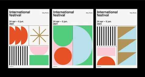 Vector modern set of poster templates wi... | Premium Vector #Freepik #vector #geometric-cover #cover-collection #geometry #minimalist-design Swiss Design Poster, Album Cover Prints, Brutalist Art, Typeface Poster, Geometric Graphic Design, Geometric Font, Boho Poster, Summer Poster, Poster Fonts