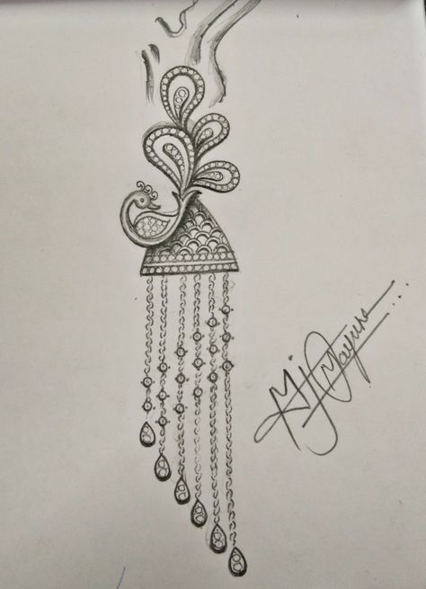 ตุ้มหู Peacock Jewellery, Accessories Design Sketch, Jewel Drawing, Jewelry Rendering, Jewellery Design Sketches, Art Jewelry Design, Jewerly Designs, Jewelry Illustration, Jewelry Design Drawing