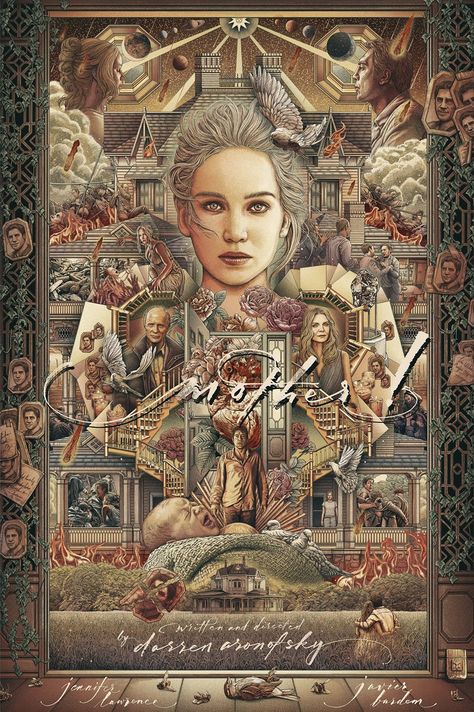 Mother 2017, Darren Aronofsky, Legally Blonde, Movie Art, Buddha Statue, Mona Lisa, Poster Art, Statue, Actors