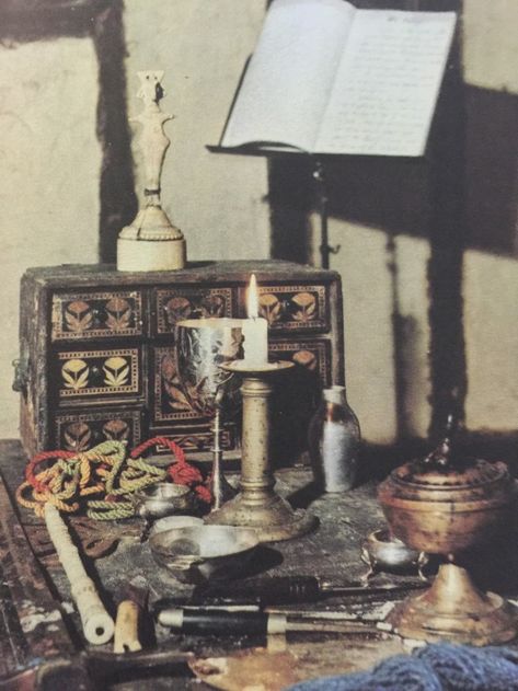 Traditional Wicca and Other Magical Things on Tumblr: Wiccan altar in the early 60’s Occult Aesthetic, Witchcraft Aesthetic, Traditional Witchcraft, Wiccan Altar, Magical Things, On Tumblr, The Top, Tumblr, Art