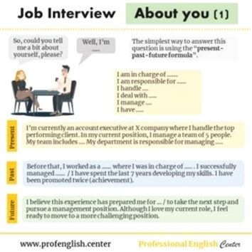 Job Interview Prep, Most Common Interview Questions, Job Interview Answers, Professional English, Job Interview Preparation, Job Interview Advice, Job Cover Letter, Common Interview Questions, Interview Answers