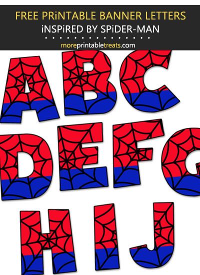 Spider-Man Inspired Alphabet Spider Man Alphabet Letters, Spider Man Letters Diy, Spiderman Letters Alphabet, Spiderman Birthday Party Decorations Diy Free Printable, Birthday Spiderman Decoration, Spiderman Letters Diy, Spider Man Birthday Party Ideas Diy, Happy Birthday Alphabet Letters, Spiderman Decorations Birthdays