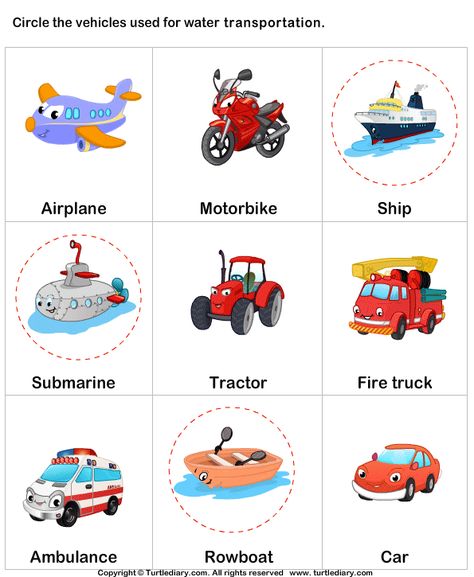 Water Transport Answer Types Of Vehicles Preschool, Mickey Coloring Pages, Transportation For Kids, Transportation Worksheet, Ela Worksheets, Cognitive Activities, Physical Activities For Kids, Boyfriend Wallpaper, Addition Worksheets