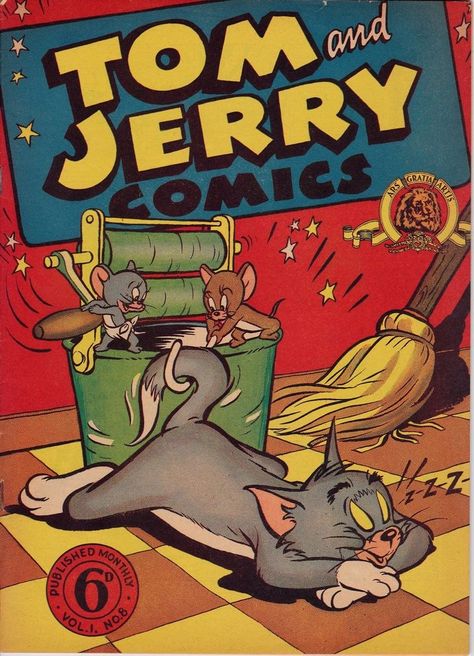 Tom And Jerry Comics, Vintage Disney Posters, Our Gang, Tom Et Jerry, Vintage Poster Design, Disney Posters, Cartoon Posters, Vintage Comic Books, Picture Collage Wall