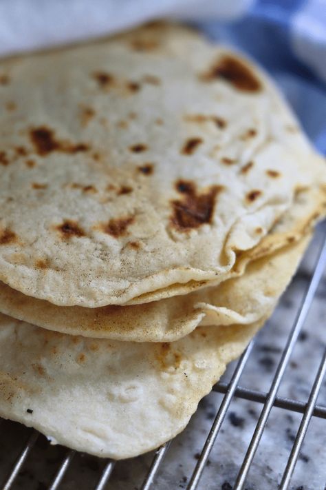 Easy Sourdough Tortillas Recipe (Made Two Ways!) - Simplicity and a Starter Sourdough Flour Tortillas, Sourdough Starter Tortillas, Sourdough Discard Tortilla Recipe, Easy Sourdough Tortillas, Quick Sourdough Tortillas, Sourdough Tortillas Recipe, Tortilla Dough, Individual Pizzas, Einkorn Flour