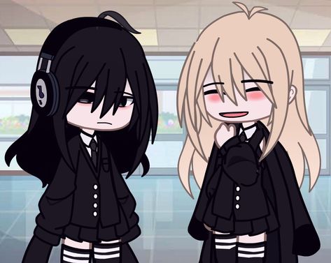 Gacha Club Outfits Black, School Outfit Gacha Club, Vampire Gacha Club Outfit, Gacha Club School Outfit Ideas, Gacha Vampire Outfit, School Outfits Gacha Club, Gacha School Outfit, Gacha Club Vampire Oc, Gacha Club Vampire