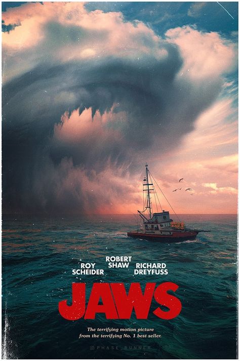 Jaws Movie Poster, Jaws Movie, Perfect Movie, Epic Movie, Film Poster Design, Movie Covers, Movie Posters Design, Alternative Movie Posters, Movie Poster Art