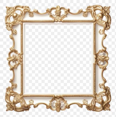 Square Frame Png, Vintage Frame Png, Marco Png, Zine Project, Rococo Frame, Christmas Picture Frames, Bakery Food, Jewelry Frames, Square Jewelry