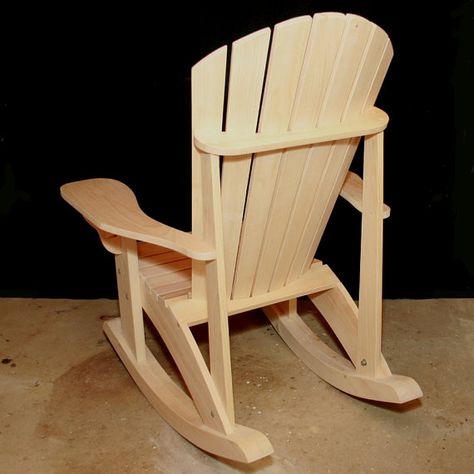 THIS DOWNLOAD IS A KIT FOR PREVIOUS AND NEW GRANDPA CHAIR CUSTOMERS TO RETROFIT THEIR PATTERNS TO MAKE THE ROCKING CHAIR. ONLY FOUR PART PATTERNS ARE IN THIS FILE. YOU NEED THE GRANDPA CHAIR PLAN AS WELL.  My Grandpa Chair plan has become my best seller in the last few years, and my Customers have asked many times for a rocking chair plan in my Adirondack style. Since the Grandpa Chair is more upright, it seemed better as a rocker.  Most upper parts are the same, but the seat is now at 14 1/2... Rocking Chair Woodworking Plans, Cabinet Woodworking Plans, Wooden Rocking Chair, Rocking Chair Plans, Chair Woodworking Plans, Adirondack Rocking Chair, Adirondack Chair Plans, Woodworking Bed, Popular Woodworking