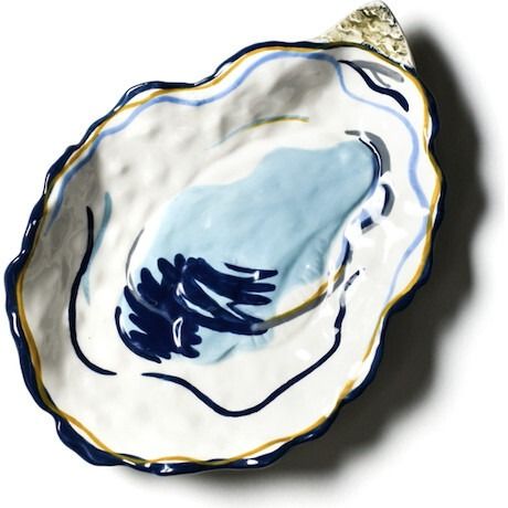 Oyster Trinket Bowl - Coton Colors Tableware | Maisonette Oyster Plates, Kids Holiday Gifts, Trinket Bowl, Unique Mothers Day Gifts, Boy Accessories, The Talk, Blue Plates, Holidays With Kids, Shoes Booties