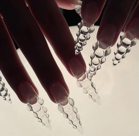 No лов deep web on Tumblr Clear Nail Designs, Bubble Nails, Cherry Blossom Nails, Sheer Nails, Clear Nail, Classic Nails, Glass Nails, Trim Nails, Cute Nail Art