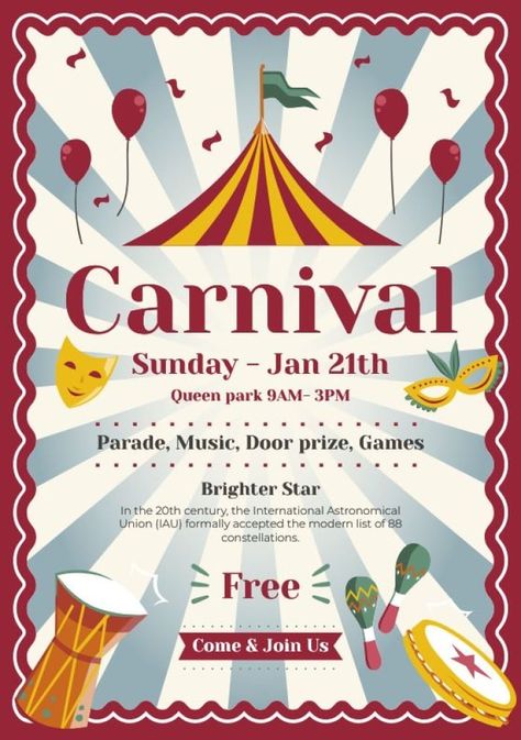 Vintage Hand-drawn Carnival Activities Invitation Carnival Invitation Template, Carnival Flyer, Back To School Event, Carnival Activities, Carnival Invitations, Teaching Discipline, Diy Carnival, Door Prizes, Carnival Themes