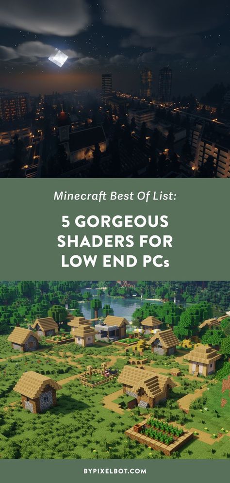 5 Gorgeous Minecraft Shaders for Low-End PC's to Improve Performance Minecraft Java Edition, Minecraft Challenges, Minecraft Shaders, Minecraft Java, Minecraft Plans, Challenging Games, Minecraft Crafts, Minecraft Mods, Minecraft Houses