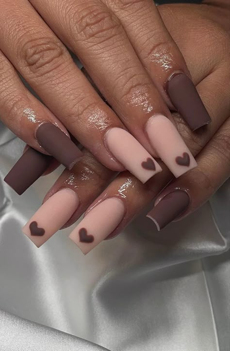 Brown Acrylic Nails Design, Beautiful Fall Nails, November Nail Designs, Acrylic Nails Design, Brown Acrylic Nails, Brown Nails Design, Makeup Nails Designs, Brown Acrylic, Fancy Nails Designs