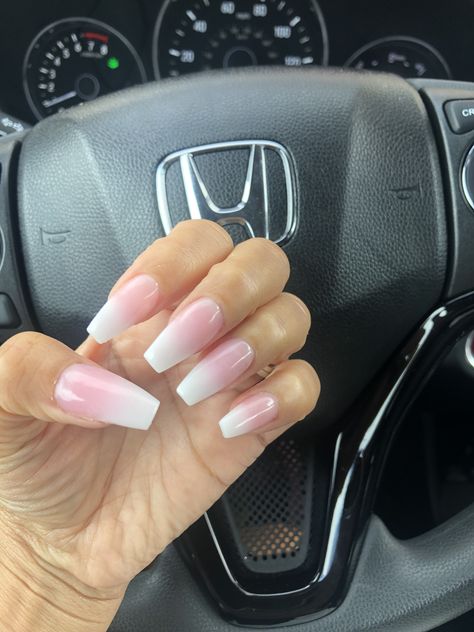 Nail Amber, Nails Amber, Amber Nails, Ombre French Nails, Coffin French, Chic Nails, French Tip Nails, French Nails, Coffin Nails