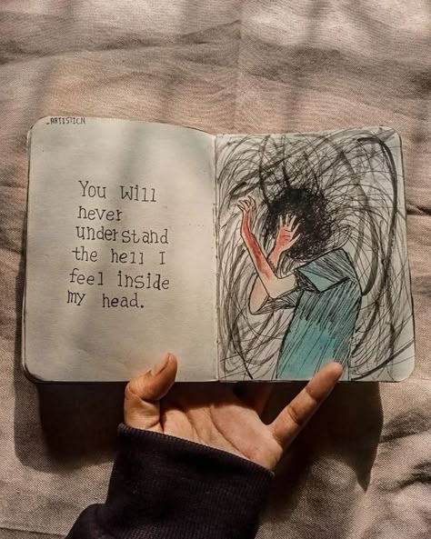 Journal Inspiration Writing, Journal Therapy, Diy Journal Books, Meaningful Drawings, Never Understand, Art Journal Therapy, Bullet Journal Diy, मोबाइल वॉलपेपर, Inside My Head