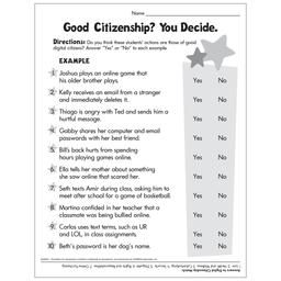 Good Citizenship - Primary Worksheet Free Printable Community Worksheet, Printable School Worksheets, Teaching Citizenship, Citizenship Activities, Citizenship Lessons, Elementary Worksheets, Digital Citizen, Printable School, Global Citizenship