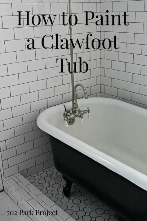 Its not secret that I love painting things. Here are 24 amazing things I had no idea you could paint! Paint Clawfoot Tub, Bathroom Remodel With Clawfoot Tub, Painting A Clawfoot Tub, Painted Clawfoot Tub, Clawfoot Tub Ideas, Tub Paint, Black Clawfoot Tub, Clawfoot Tub Bathroom, Tub Refinishing