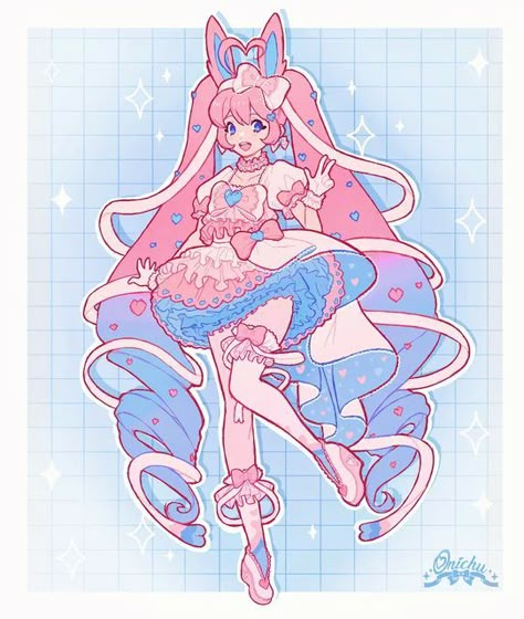 Human Sylveon, Miku Pokemon, Sylveon Gijinka, Sylveon Fanart, Pokemon Princess, Sylveon Cosplay, Pokemon Character Design, Magical Girl Outfit, Oc Pokemon