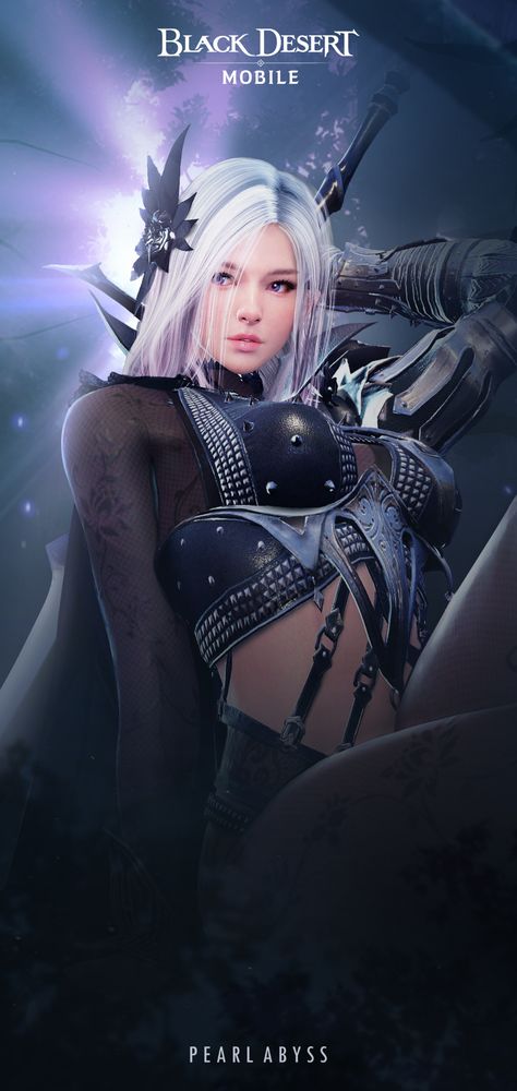 Black Desert MOBILE Dark Knight Wallpaper, Knight Wallpaper, Black Dessert, Resident Evil Girl, Fantasy Figurine, Black Desert, Knight Art, Wallpaper Image, Hero Girl