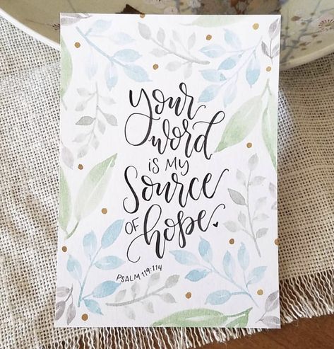 Bible Quote Paintings On Canvas, Watercolor Word Art, Verse Calligraphy, Bible Verse Calligraphy Hand Lettering, Bible Hand Lettering, Bible Verses Calligraphy, Watercolor Verses, Art With Words, Bible Calligraphy