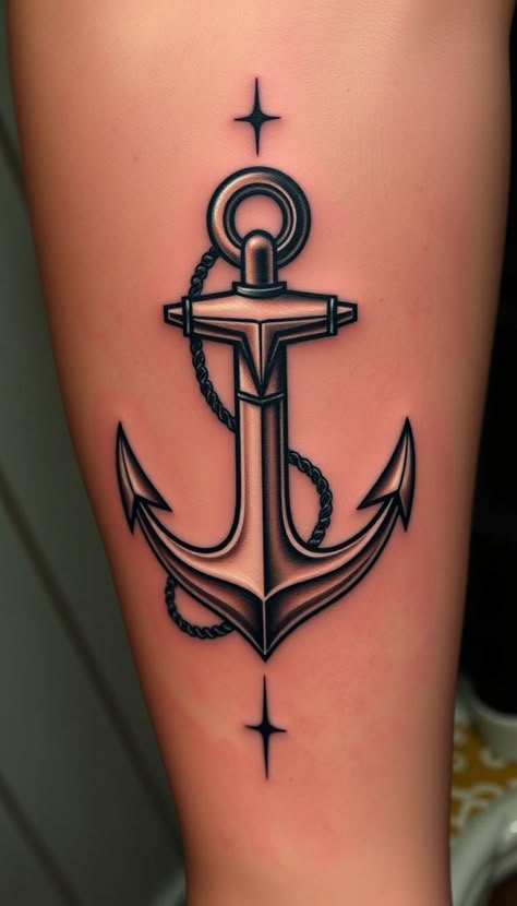 Discover 3D anchor tattoo designs that add a new dimension to this symbol of stability. Ideal for those who want a tattoo that’s grounded yet dynamic. Anchor With Butterfly Tattoo, Angel Quote Tattoo, Anchor Tattoos For Women, Simple Anchor Tattoo, Anchor Tattoo Ideas, Anchor Tattoo Meaning, Navy Tattoos, Glass Wallpaper, Anchor Tattoo Design