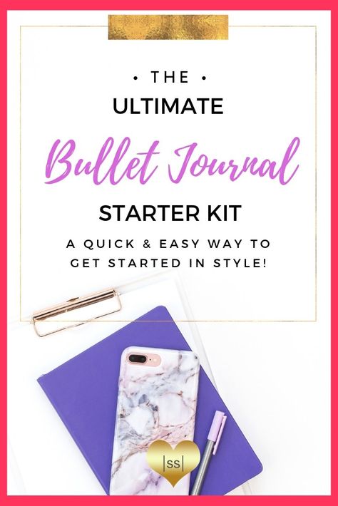 Amazing bullet journal starter kit post!... A quick and dirty guide to putting together your own bullet journal starter kit - with just eight simple items all from Amazon. Sometimes you just need a quick and easy list to get started with if you're a beginner and trying to put together your bullet journal starter kit... and this offers you exactly that. Easy peasy! Journal Items, Journal Starter Kit, Bullet Journal Starter Kit, Journal Tips, Bullet Journal For Beginners, Planner Apps, Creating A Bullet Journal, Items To Buy, Bullet Journal How To Start A