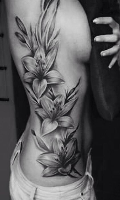 250+ Lily Tattoo Designs With Meanings (2020) Flower ideas & Symbols Lillies Tattoo, Lily Tattoo Design, Molecule Tattoo, Lily Flower Tattoos, Rib Tattoos For Women, Tattoos For Women Flowers, Hip Tattoos Women, Flower Tattoo Shoulder, Inspiration Tattoos