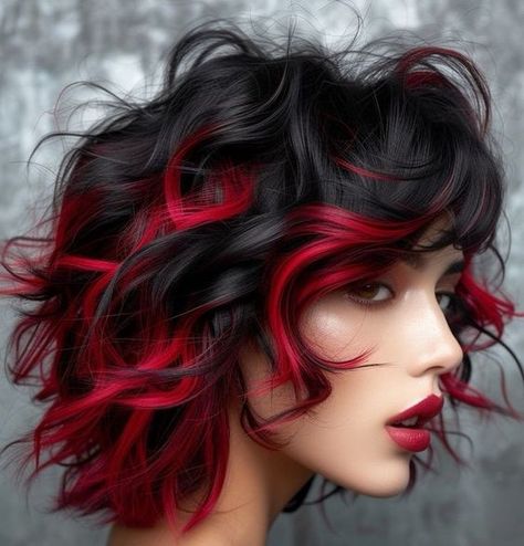 Black Hair Ombre, Edgy Hair Color, Diy Highlights, Dark Red Hair Color, Hair Today Gone Tomorrow, Vivid Hair Color, Chocolate Hair, Dark Red Hair, Fabulous Hair