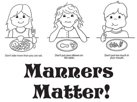 Good Table Manners Coloring Pages Manners Coloring Pages, Table Manners For Kids, Kids Table Manners, Manners Preschool, Tata Krama, Preschool Tables, Good Table Manners, Manners Books, Manners For Kids