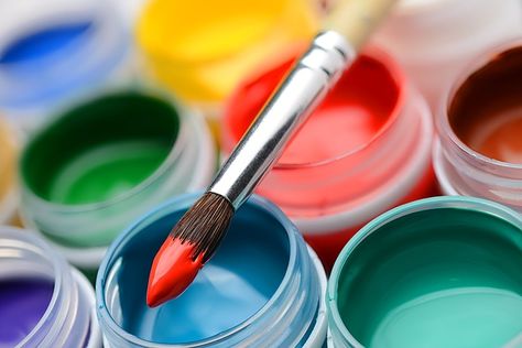 Enamel vs Acrylic – The Difference Between Acrylic and Enamel Paint Pintura A Guache, Gouache Paint, Painted Jars, Acrylic Painting For Beginners, Acrylic Paint Set, Plant Painting, Fluid Painting, Using Acrylic Paint, Acrylic Powder