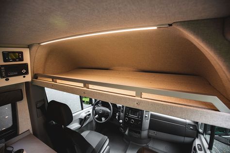 Fiat Ducato Campervan Interior, Van Lighting, Campervan Furniture, Camper Furniture, Ducato Camper, Big Van, Campervan Bed, Mercedes Camper, Van Furniture