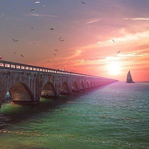 Seven Mile Bridge, Military Post, Great Vacation Spots, Miami Hotels, Glass Bottom Boat, Miami Travel, The Deep South, Travel Florida, Downtown Miami