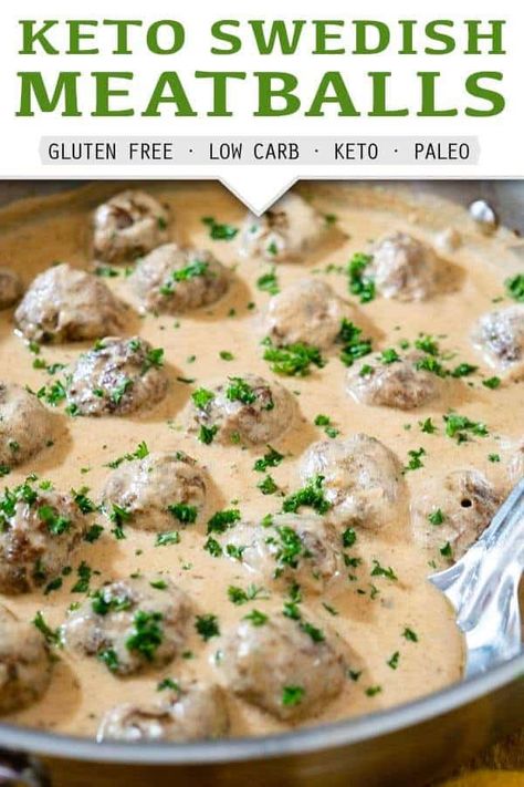 Recipe For Swedish Meatballs, Keto Swedish Meatballs, Ikea Meatballs, Recipes Using Ground Beef, Meatball Dinner, Low Carb Meatballs, Low Fat Low Carb, Low Carb Low Fat Recipes, Boiled Egg Diet Plan